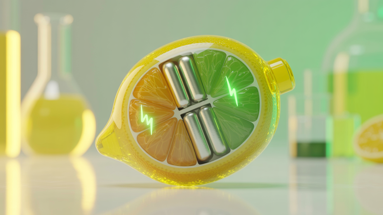 La batterie au citron 2.0 : étirable, biodégradable et révolutionnaire